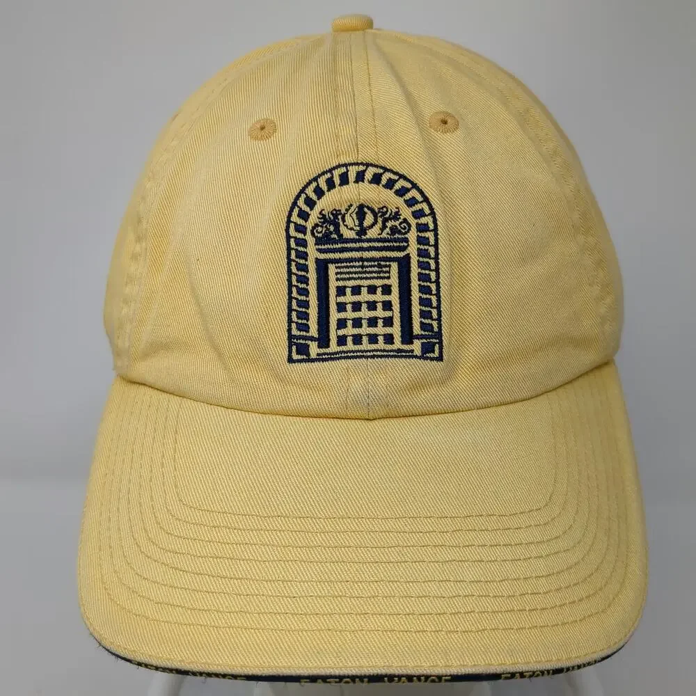 Vitronic Eaton Vance Yellow One Size Baseball Cap Slideback Hat Logo Brim Text